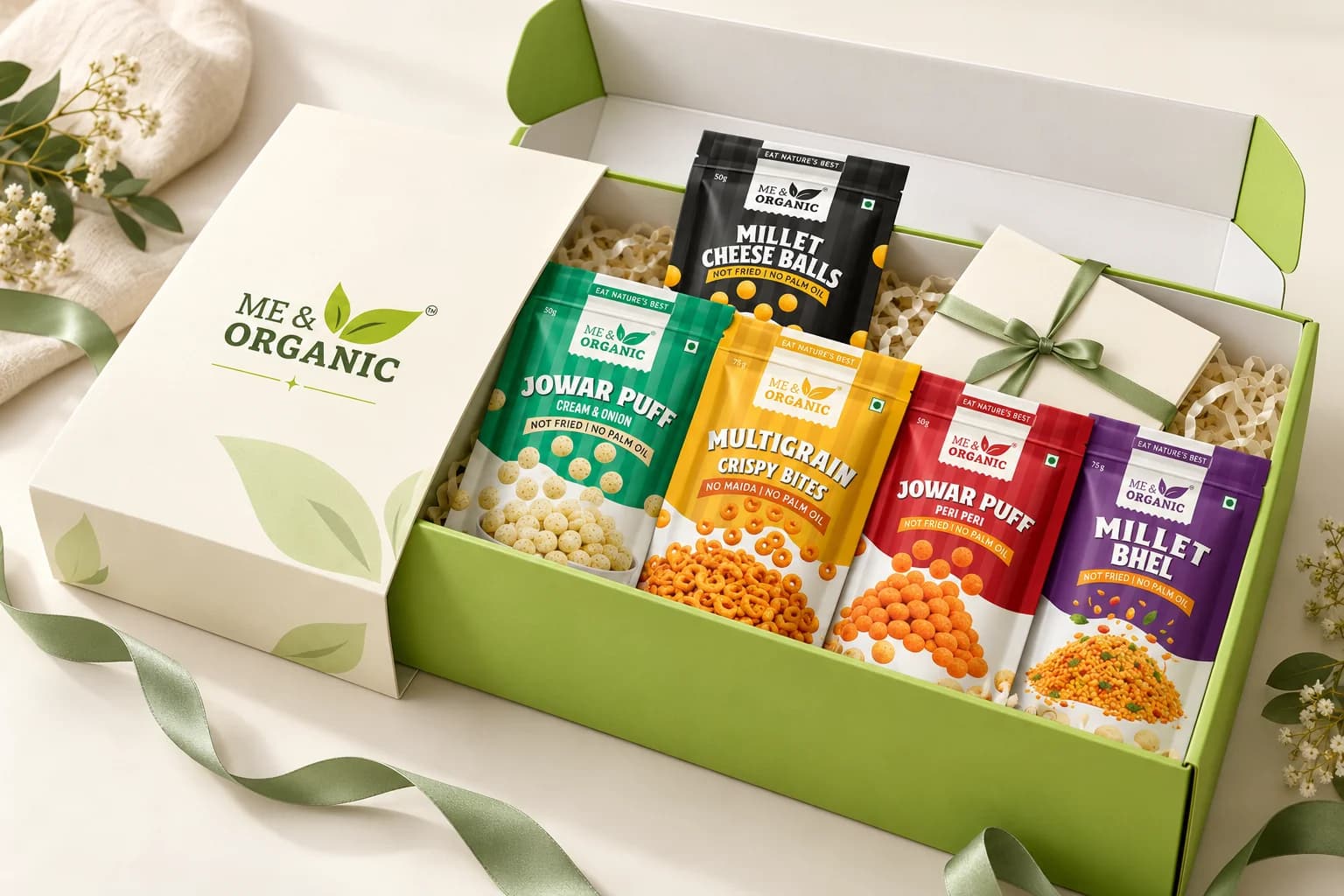 The Signature Edit with genuine Me & Organic snack packets